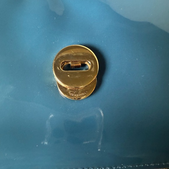 Salvatore Ferragamo Blue and Gray Crossbody Bag - Picture 10 of 10